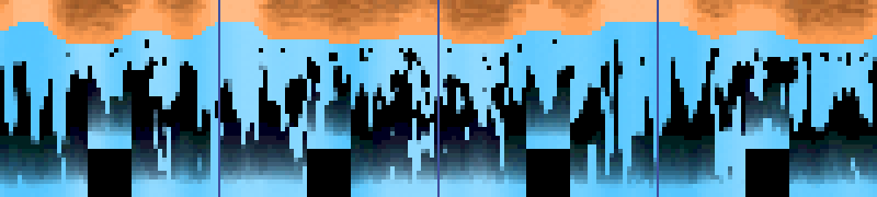 Waterfall, cube exterior