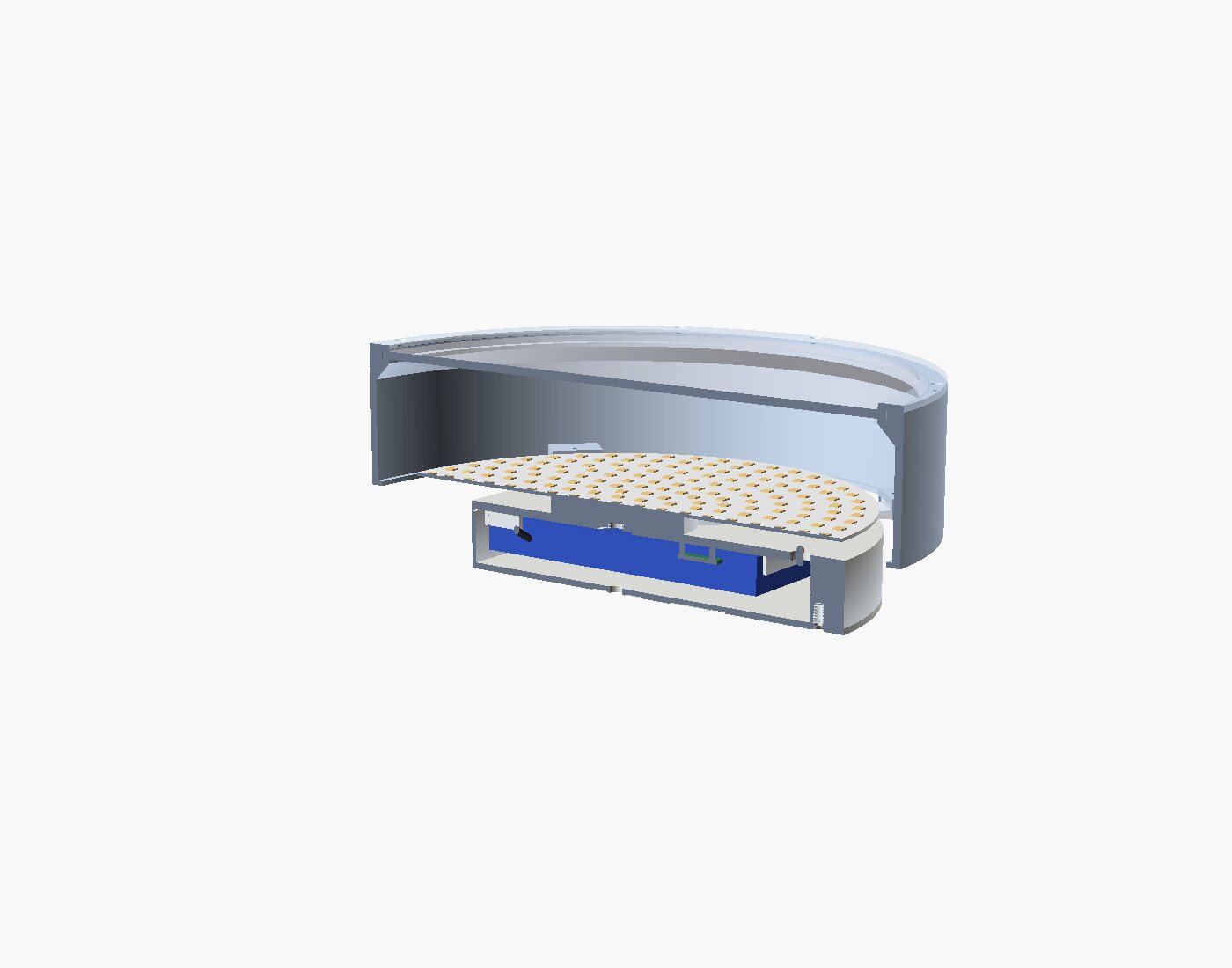 Render of a cut through the finished design