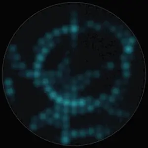 Bright, wavy lines of light like the bottom of a swimming pool